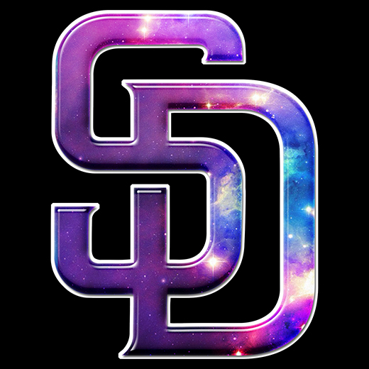 Galaxy San Diego Padres Logo vinyl decal